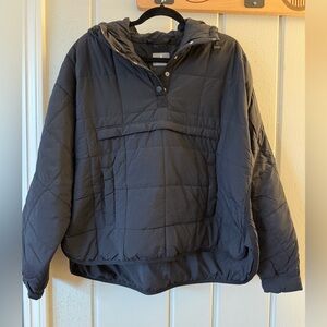FP MOVEMENT Free People Black Quilted Pippa Pullover Jacket size small